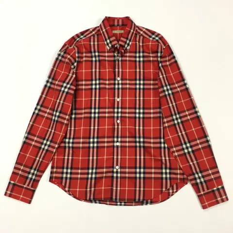 100/ 버버리 남성 체크셔츠