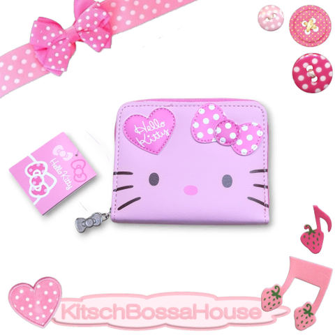 [새제품] 헬로키티 핑크 도트 반지갑