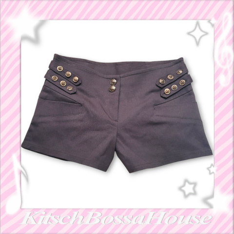 [M] 갸루 버튼 숏 팬츠 브라운
