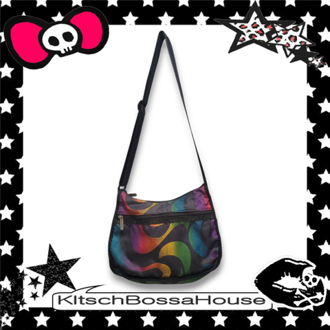 레스포삭 레인보우 패턴 크로스백