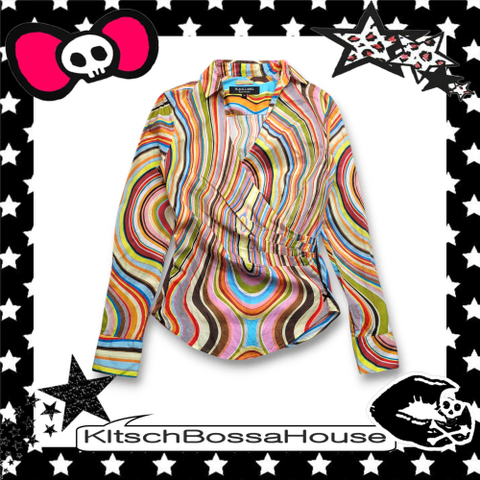 [38] 폴스미스 시그니처 멀티컬러 블라우스