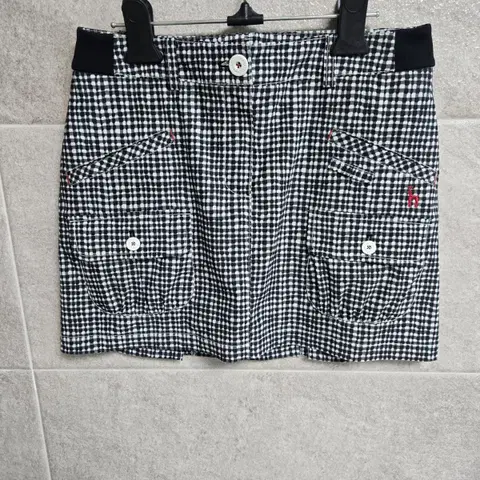 헤지스 여성 기능성 체크 무늬 골프 스커트 64