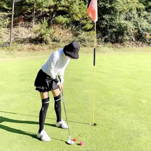 링스 여성 밑단 주름 절개 큐롯 골프치마 67