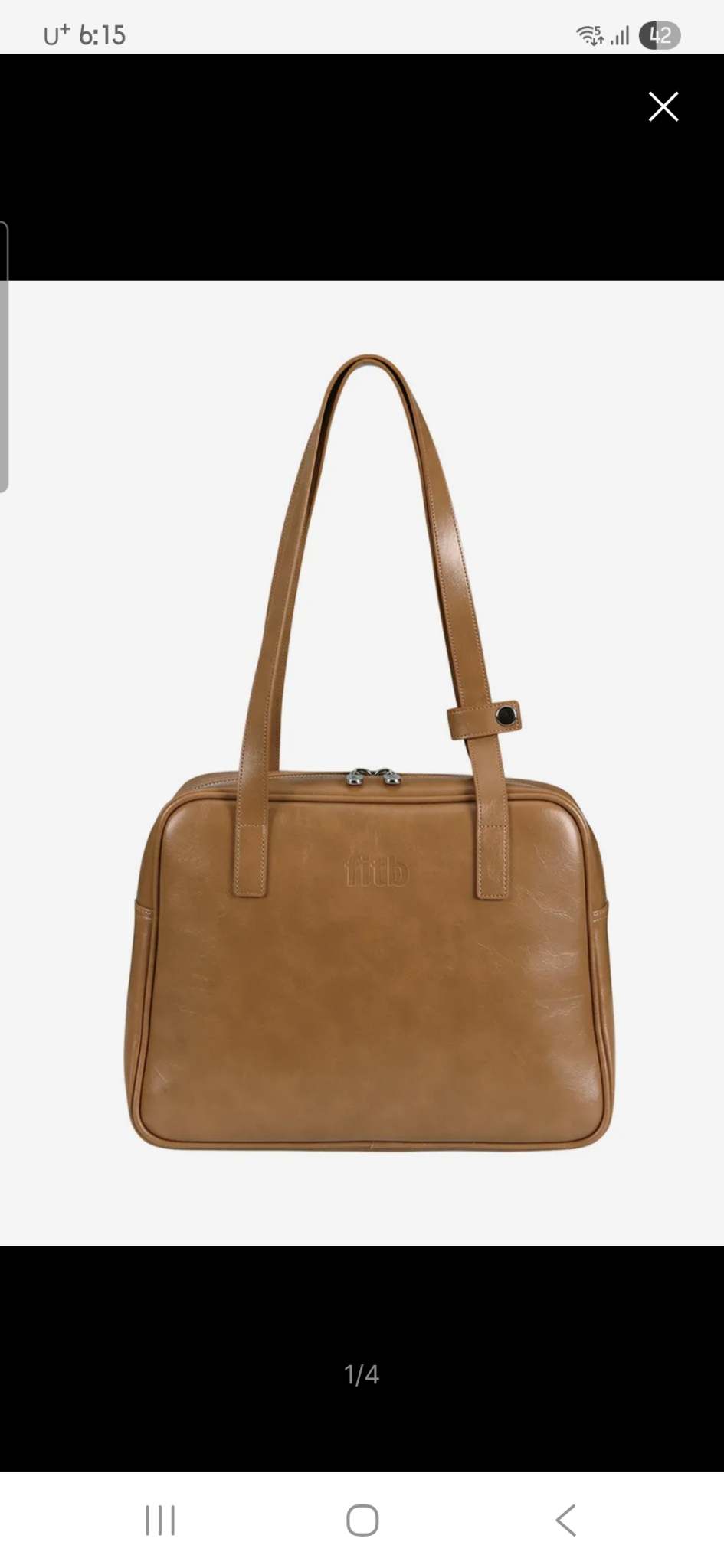 필인더블랭크 미들 숄더백