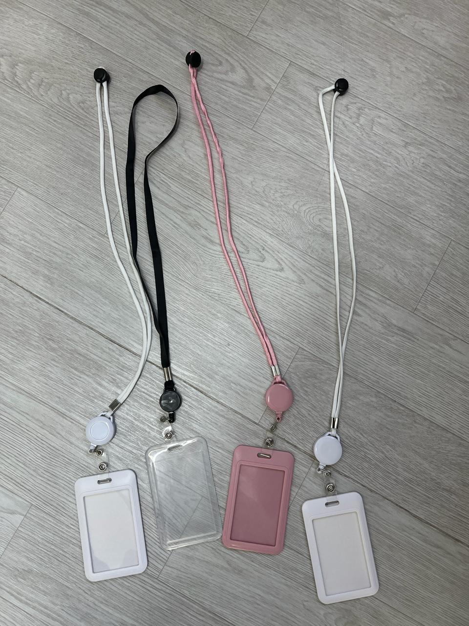 사원증, 카드, 릴홀더 목걸이, 사원증, 4개, 일괄