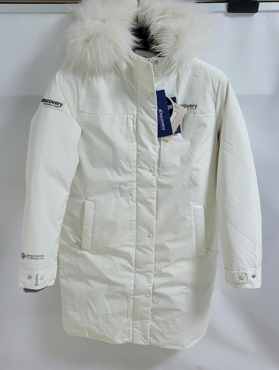 새상품)디스커버리 여성 고어텍스 프리미엄 구스다운 롱패딩 90~100
