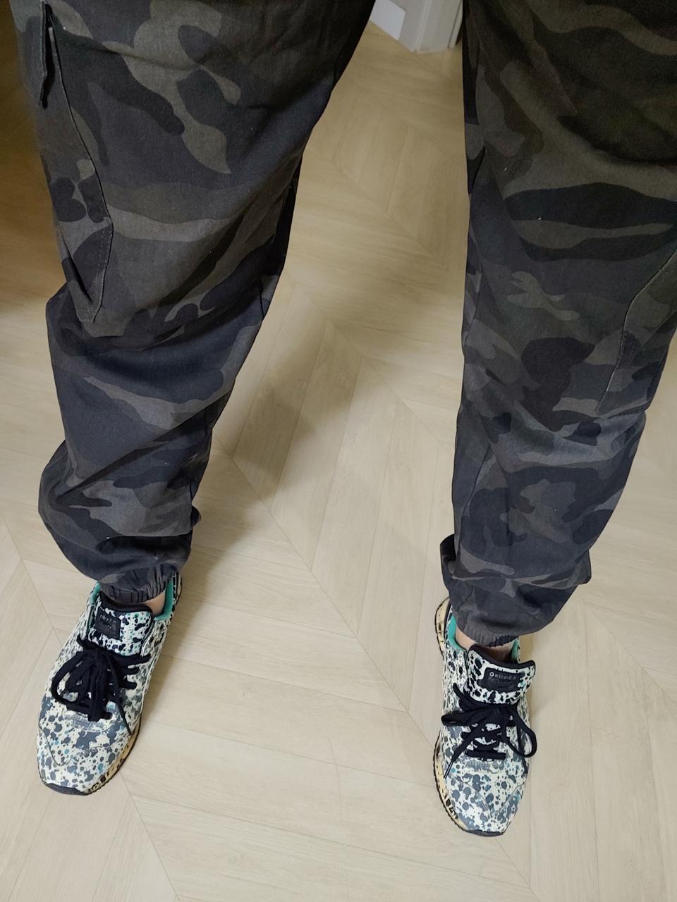 모렉스 콜라보 (방한) 카고 카모 조거팬츠