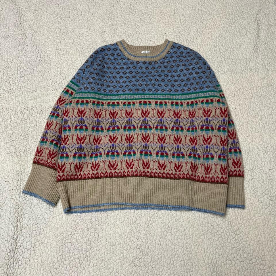 페어아일 오버핏 스웨터