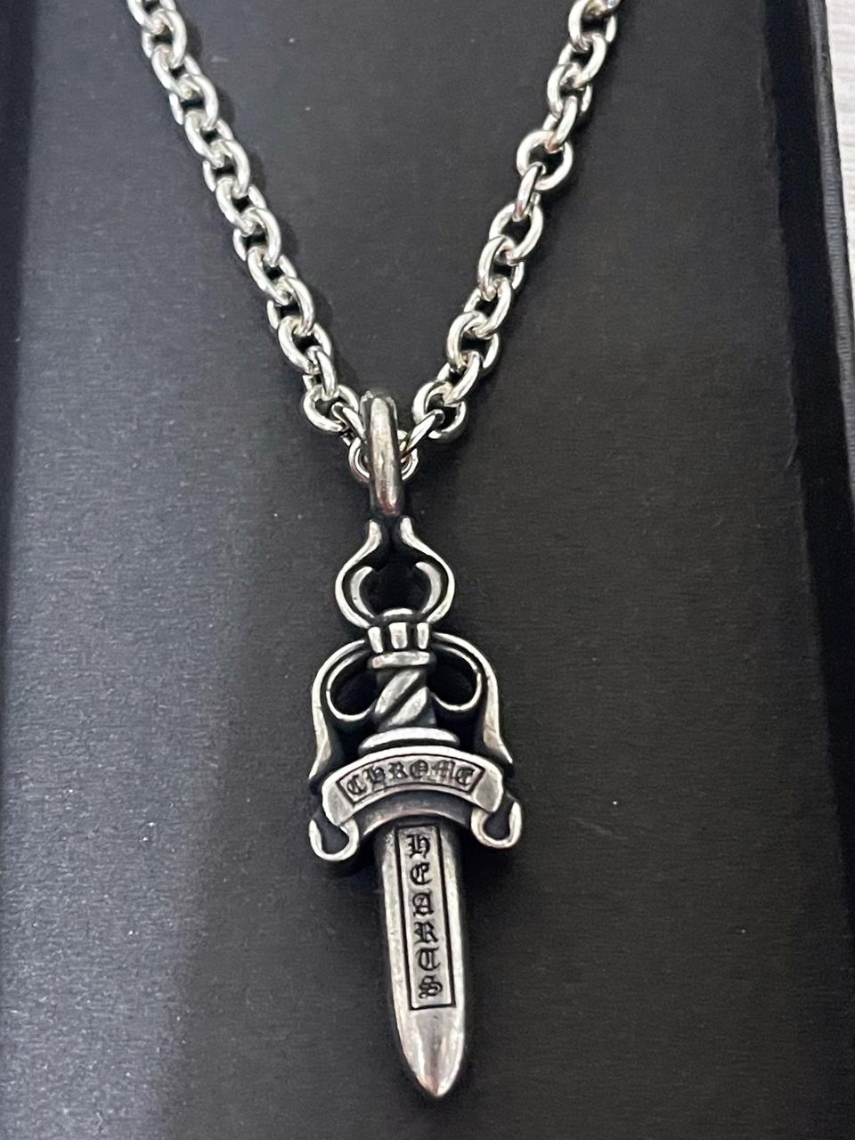 크롬하츠 NE체인 목걸이+더블대거 팬던트 세트