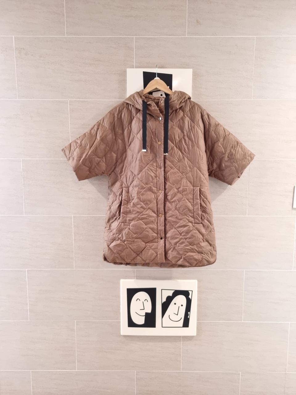 퀼팅후드 브라운패딩