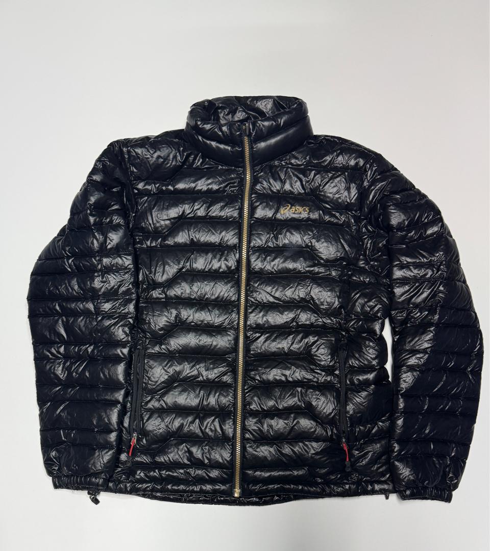 아식스 구스다운 경량 패딩 자켓 L 블랙