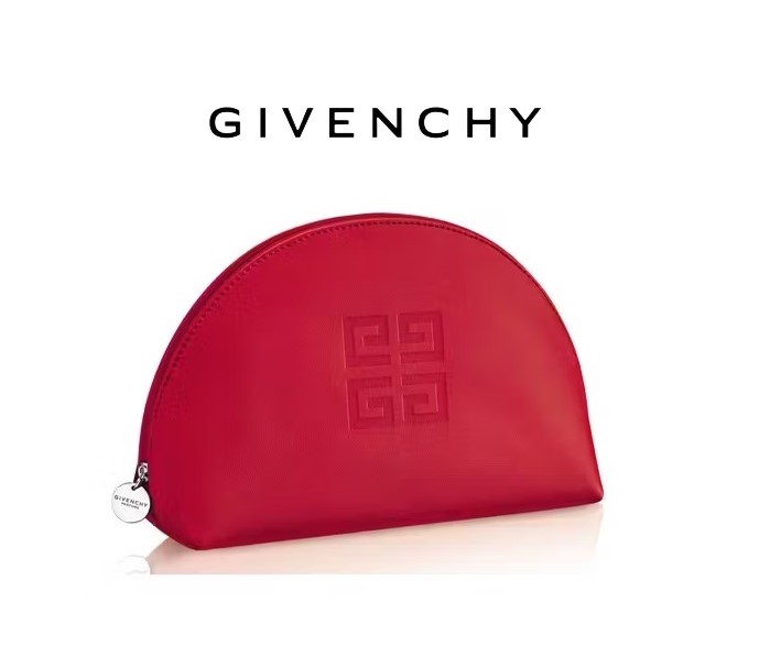 지방시 Givenchy 레드 반달 가죽 파우치 (새제품)