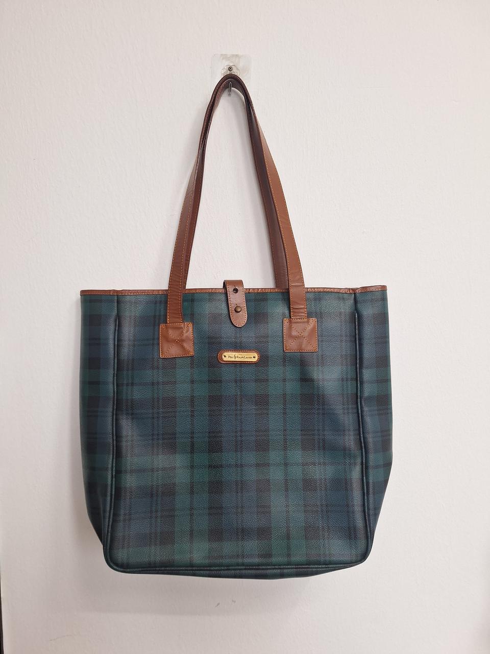 폴로 랄프로렌 블랙워치 공용토트백