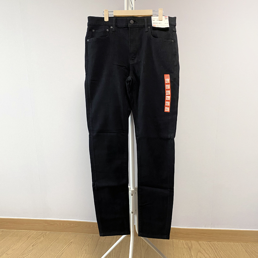 (새제품) 유니클로 히트텍 울트라스트레치진 블랙 32인치