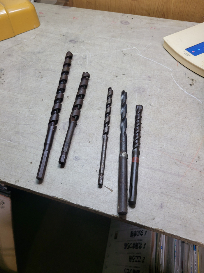 1970 일제 목공용 드릴 비트 3종 등 일괄/녹 주의