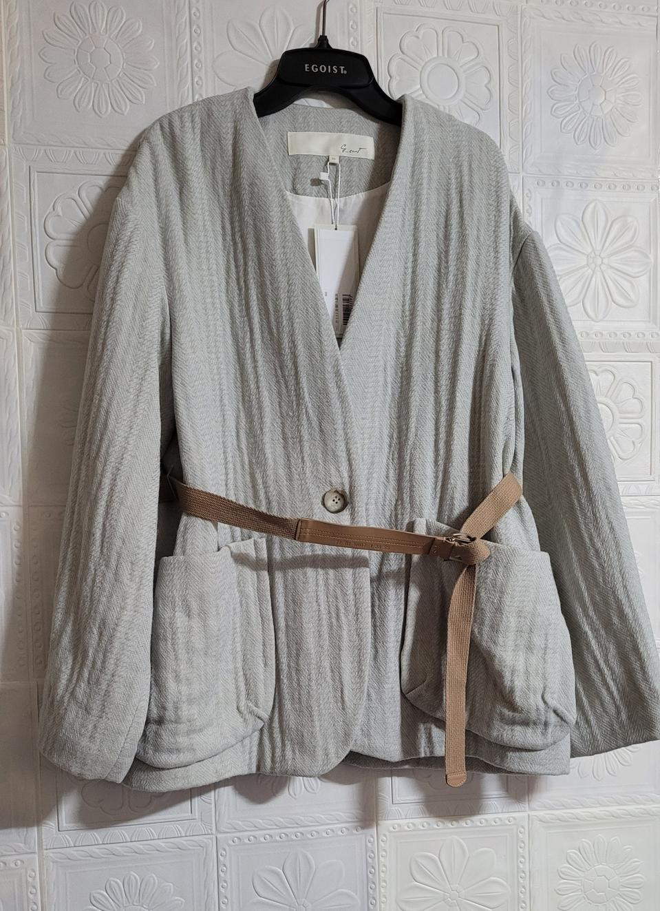 (새옷) 지컷 벨티드 자켓