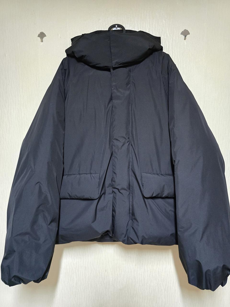 자바나스 301 미니멀 오버핏 덕다운 푸퍼 패딩(블랙,L)