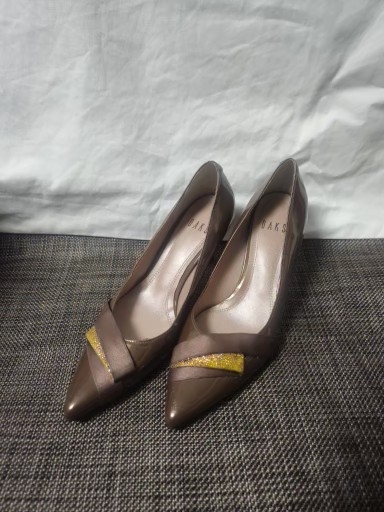 DAKS 닥스 브라운 펌프스힐 여성구두235