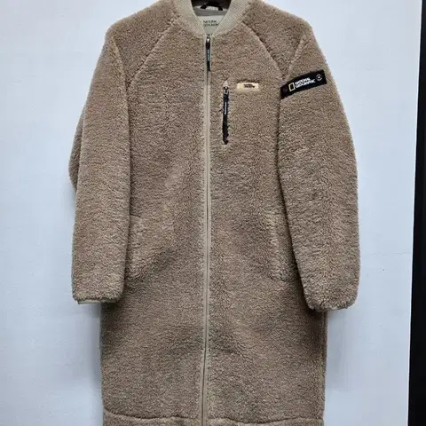 내셔널지오그래픽 뽀글이 롱 후리스 자켓