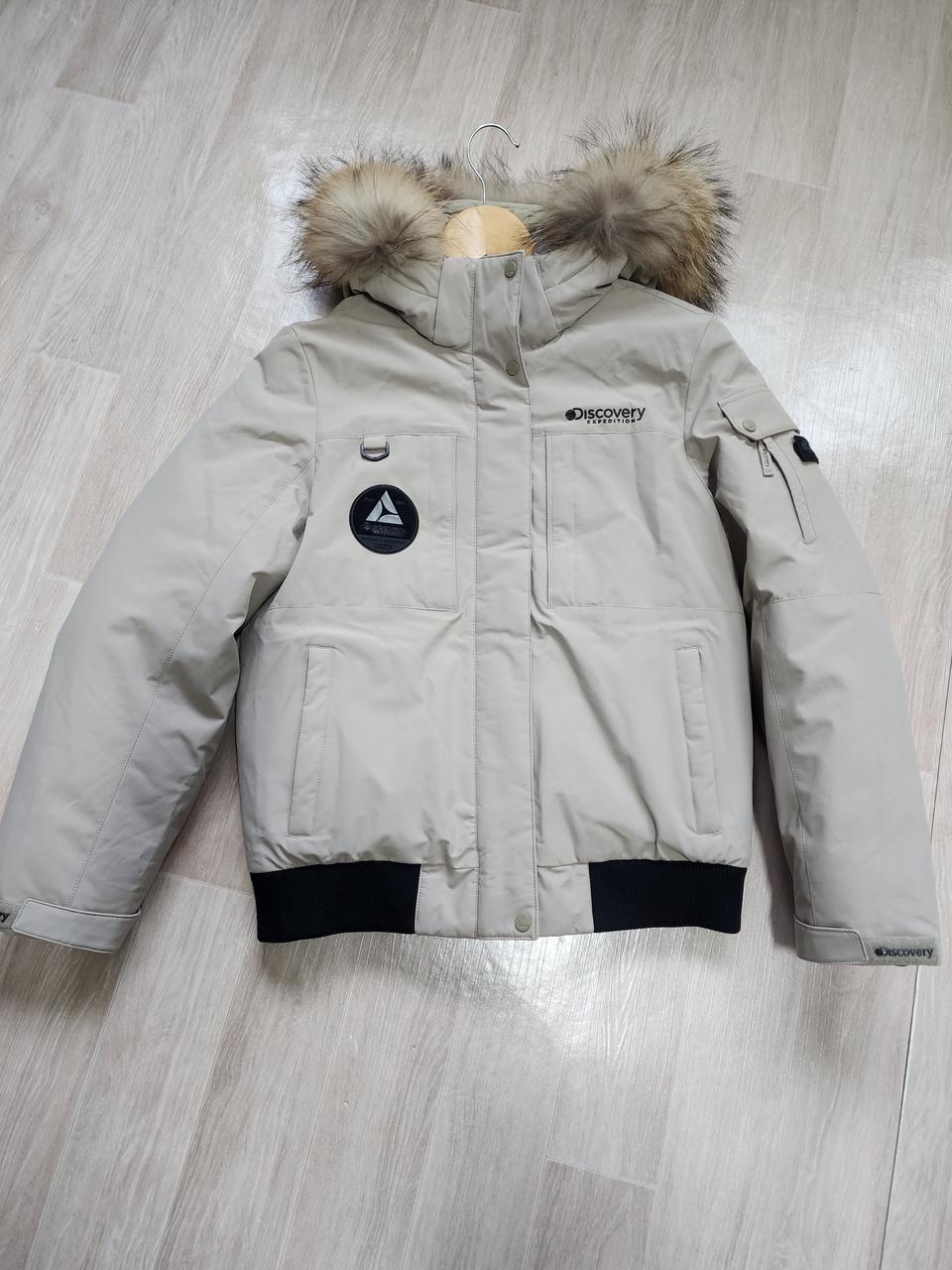 디스커버리 숏패딩 구스다운 새제품