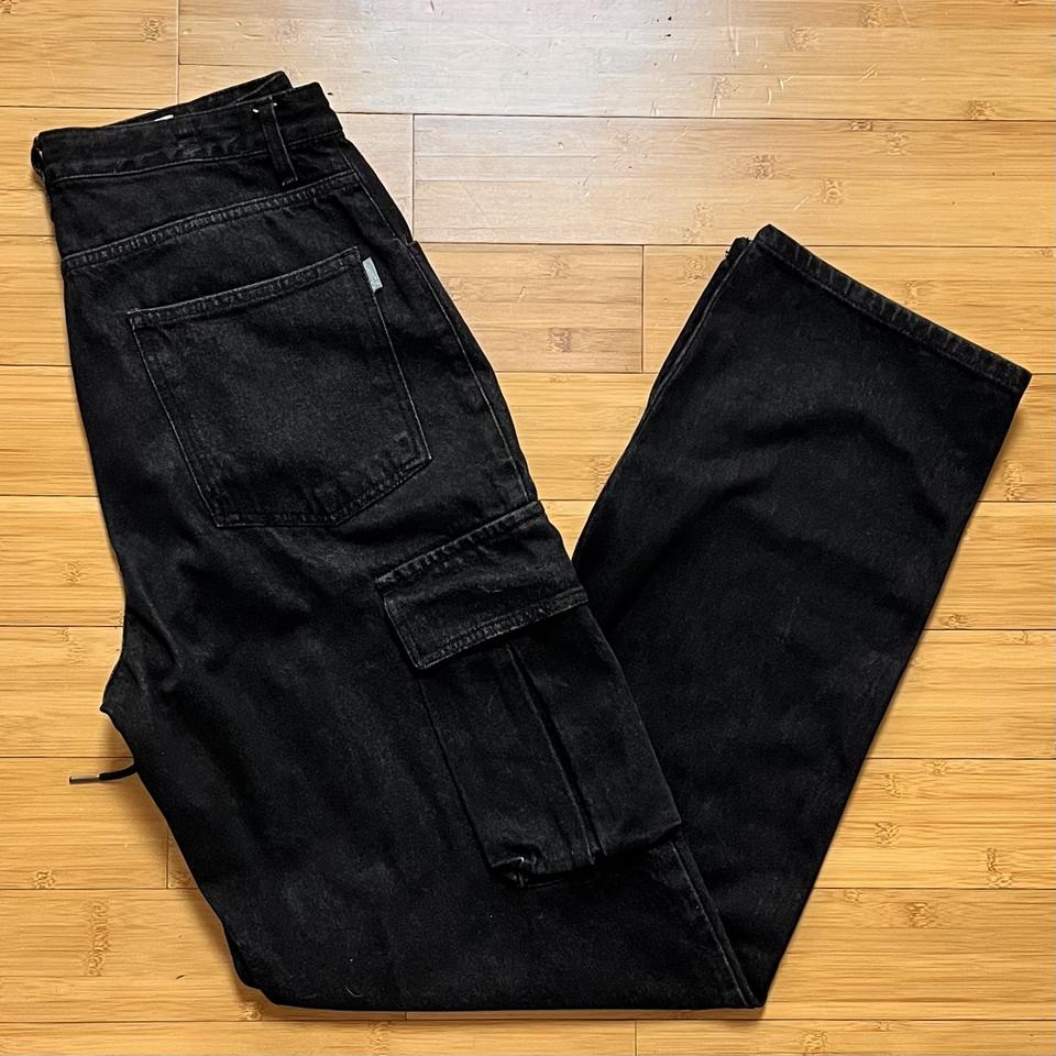비에스래빗 블랙진 데님팬츠 L
