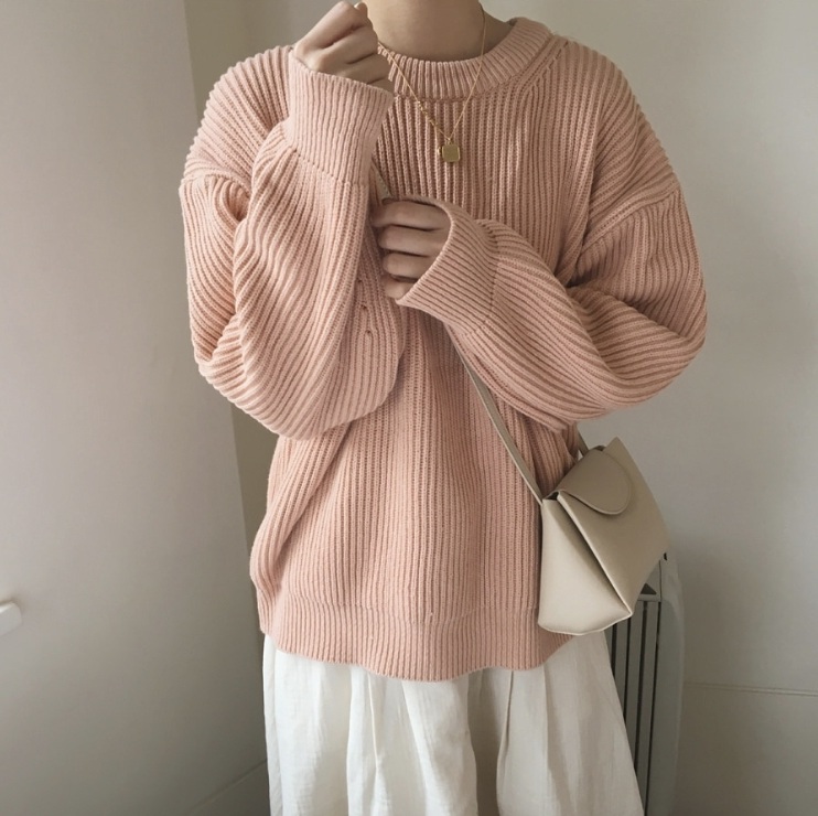 리얼옐로우 최애 니트 애프리콧 살구 옐로모이