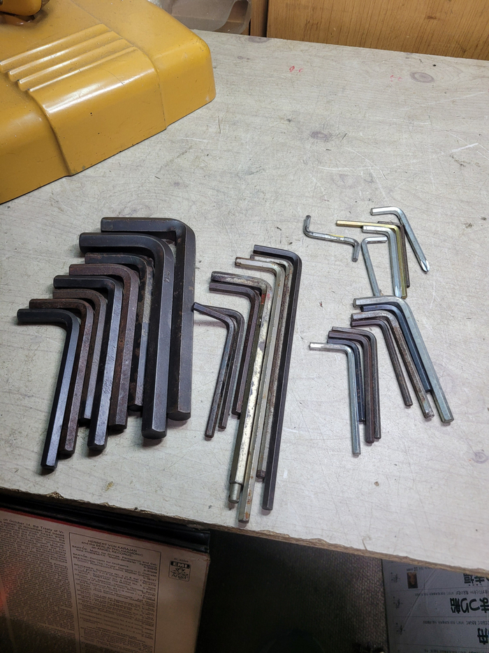 중고 일제 육각 렌치 일괄 - 1