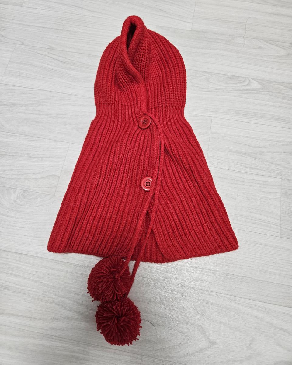 (새상품) 니트 후드 망토