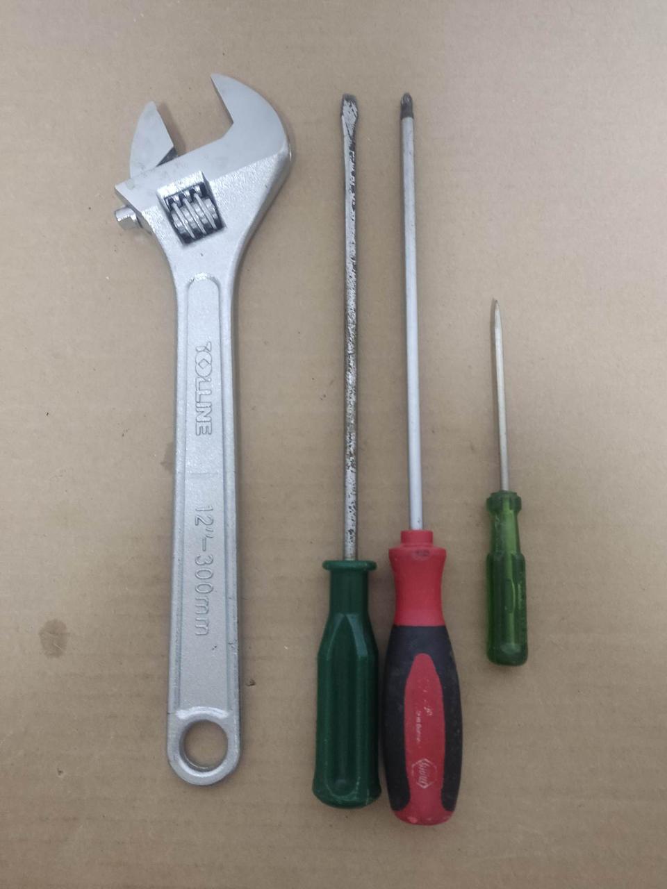 몽키스페너 12인치 긴드라이버 +- 송곳