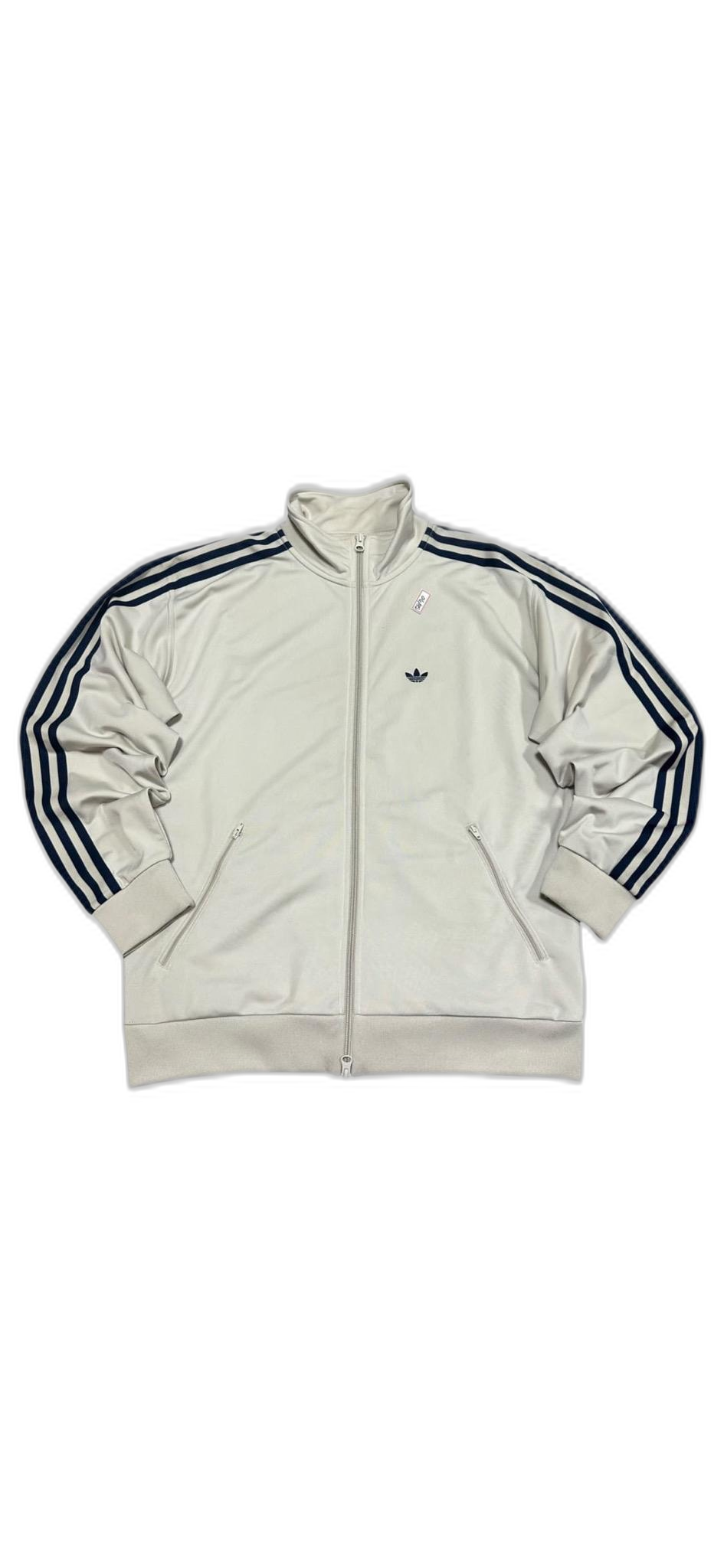 아디다스 베켄바우어 크림 네이비 삼선 트랙탑 져지