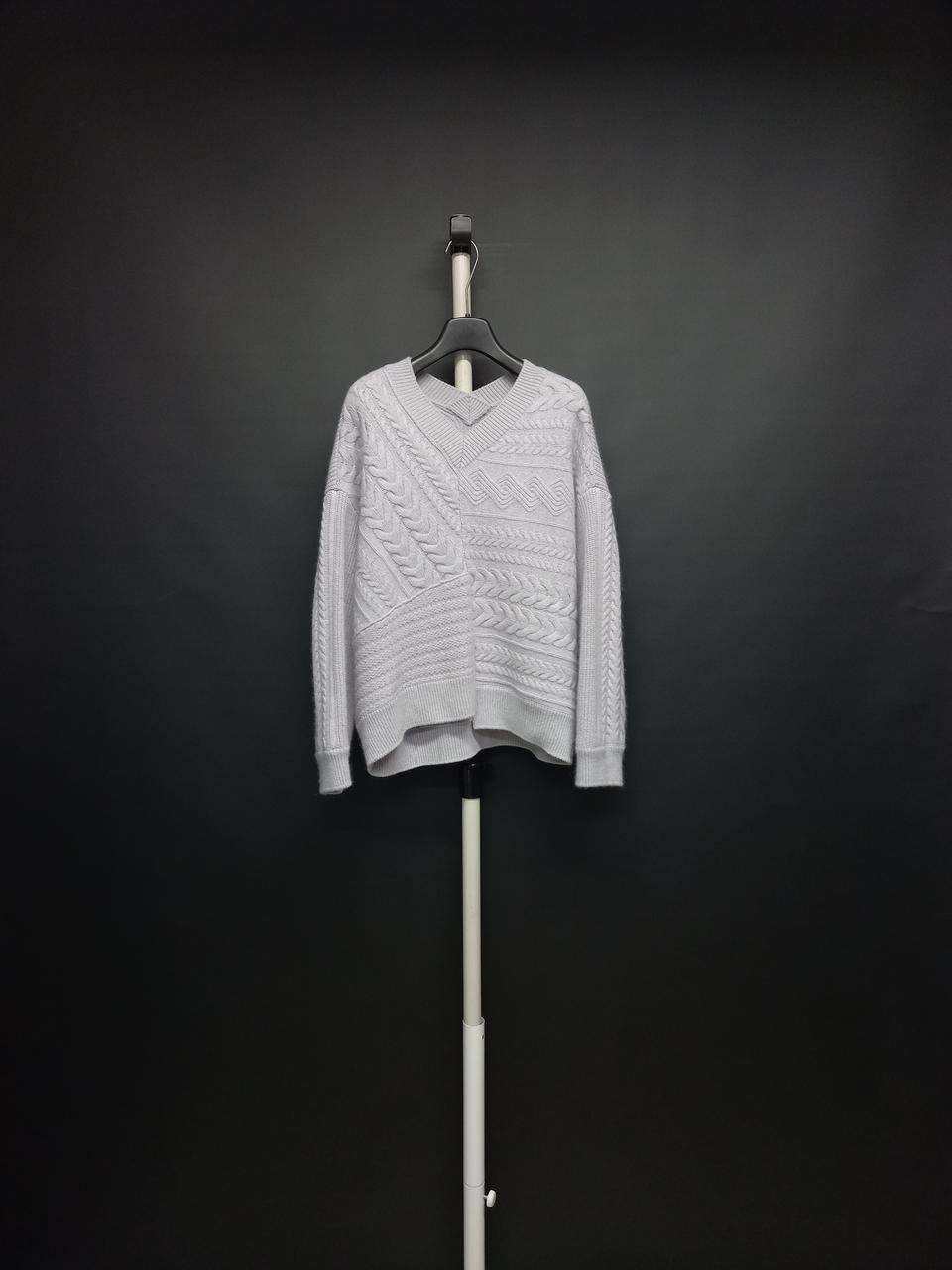 시스템 춘추동 라벤더 모 니트 풀오버 F 33-77