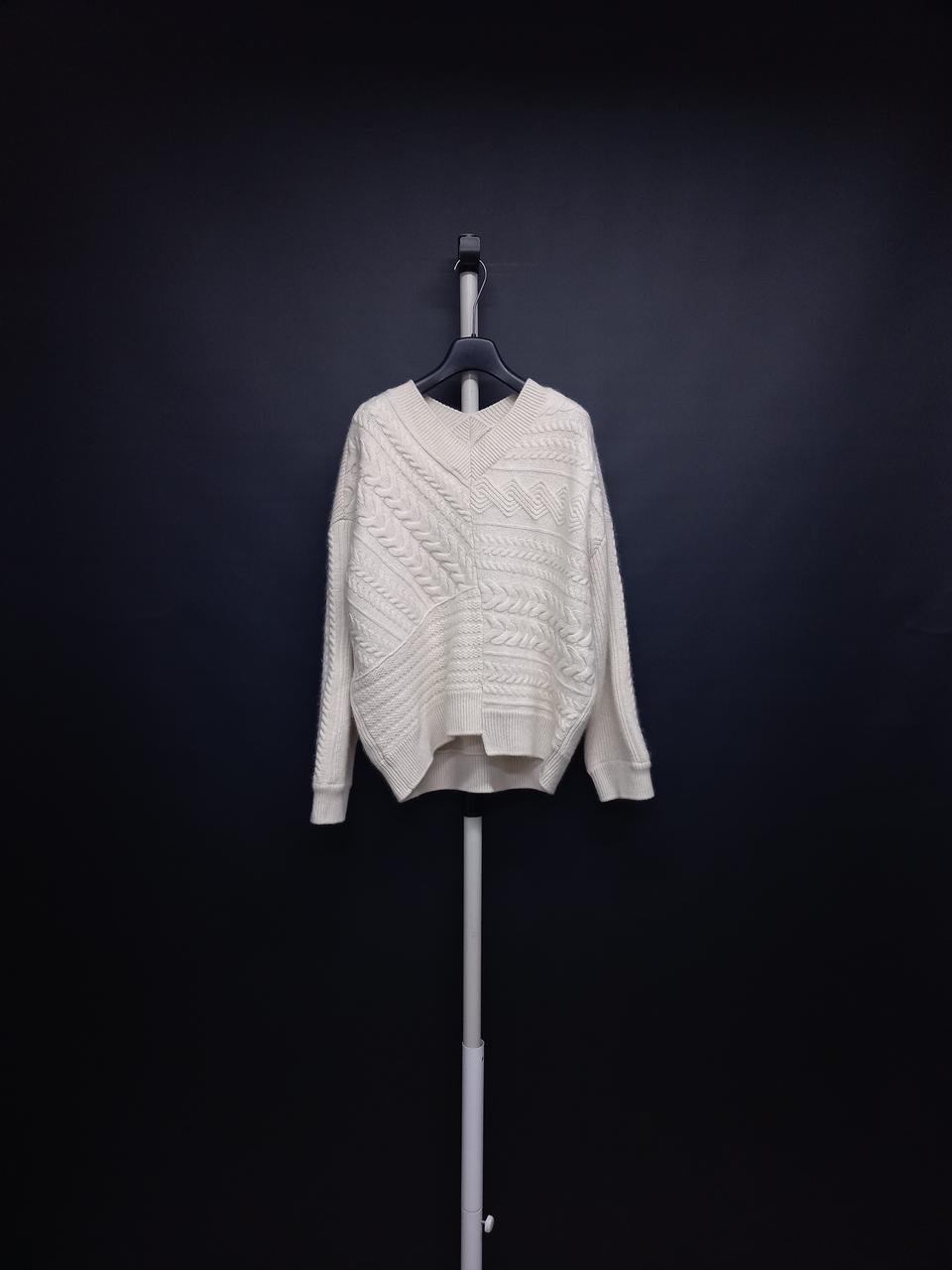 시스템 춘추동 아이보리 모 니트 풀오버 F 33-77