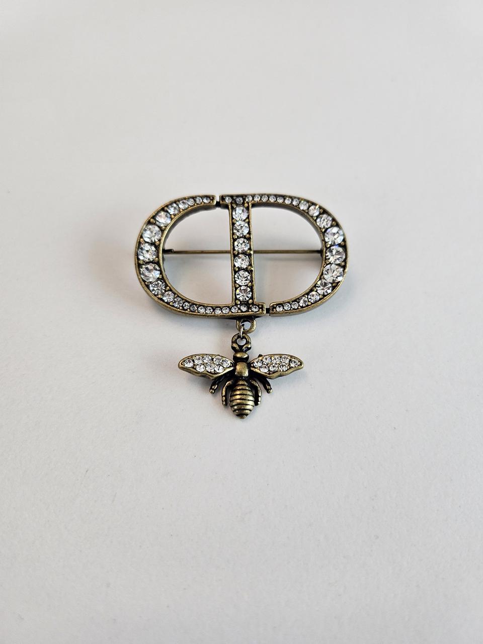 디올 업사이클링 엔틱 꿀벌 브로치