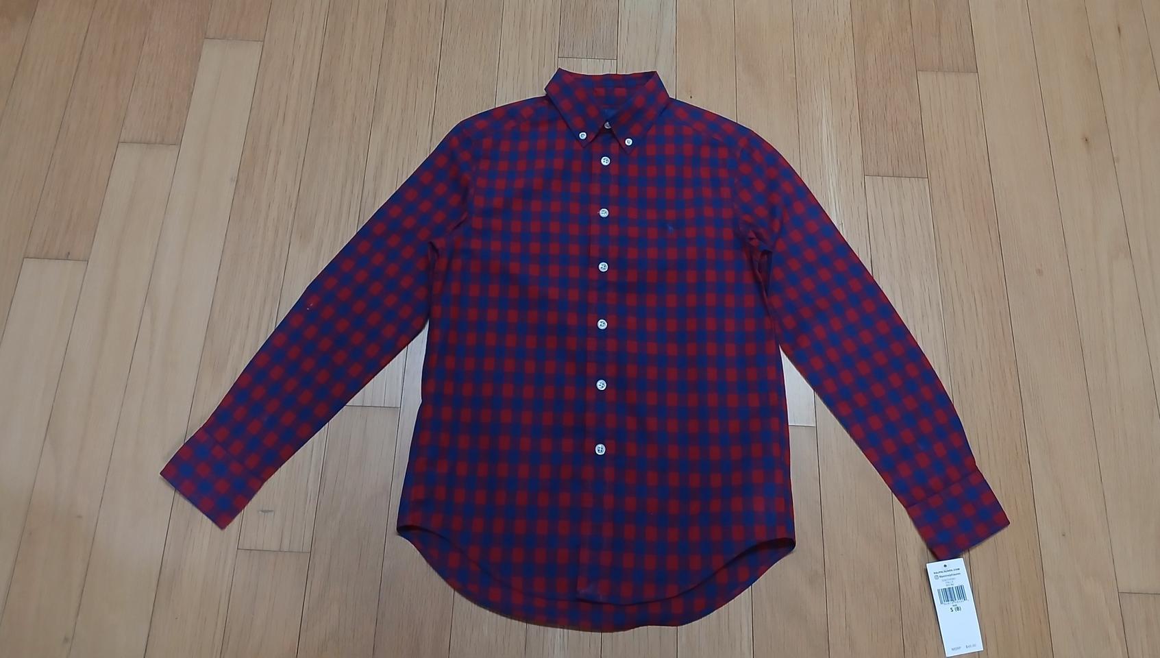 새상품폴로 랄프로렌 키즈 깅엄체크 남방 S(8)