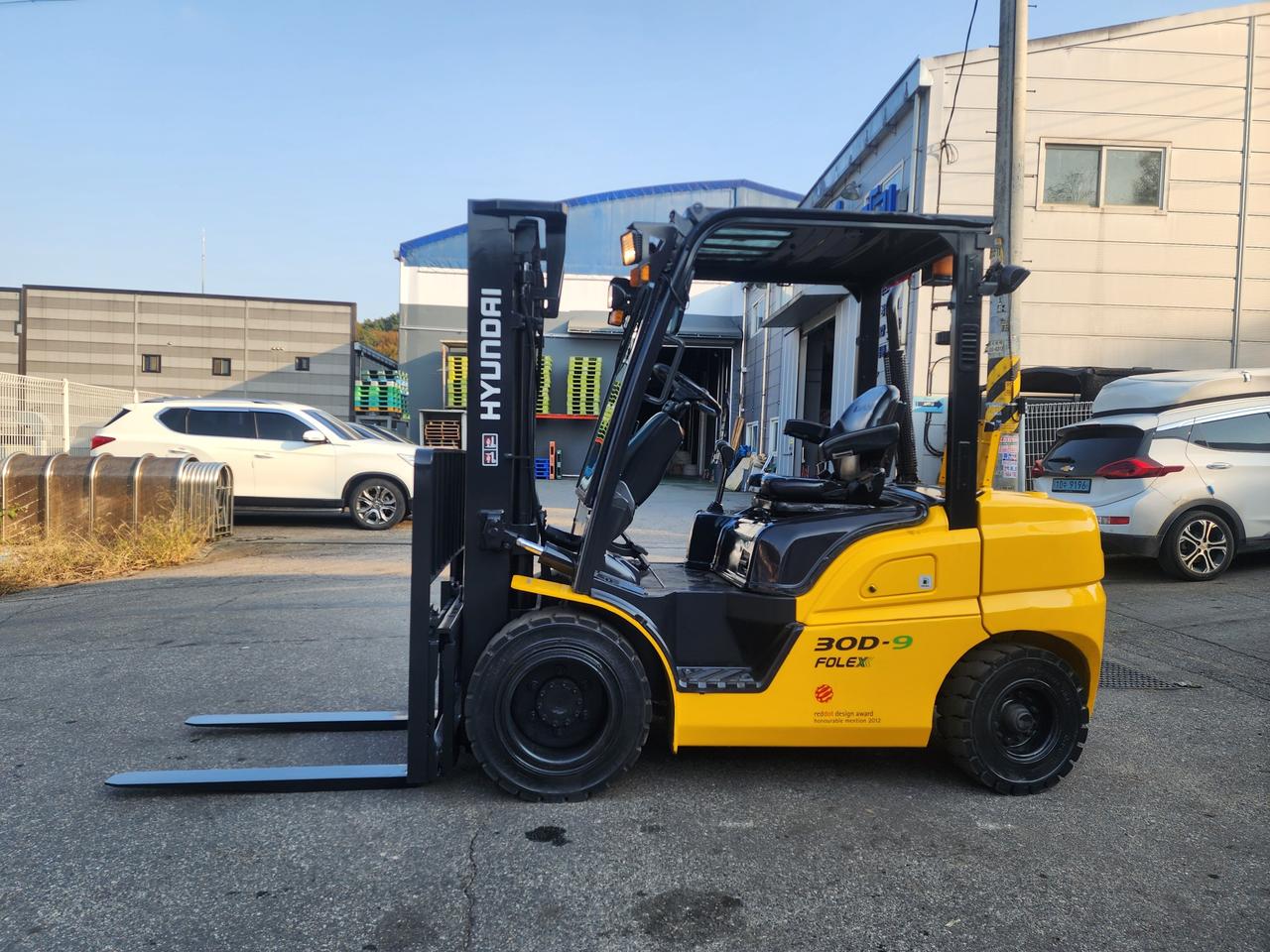 중고지게차 3톤 현대 포렉스30D-9 18년식 싸이드쉬프트【가격인하】