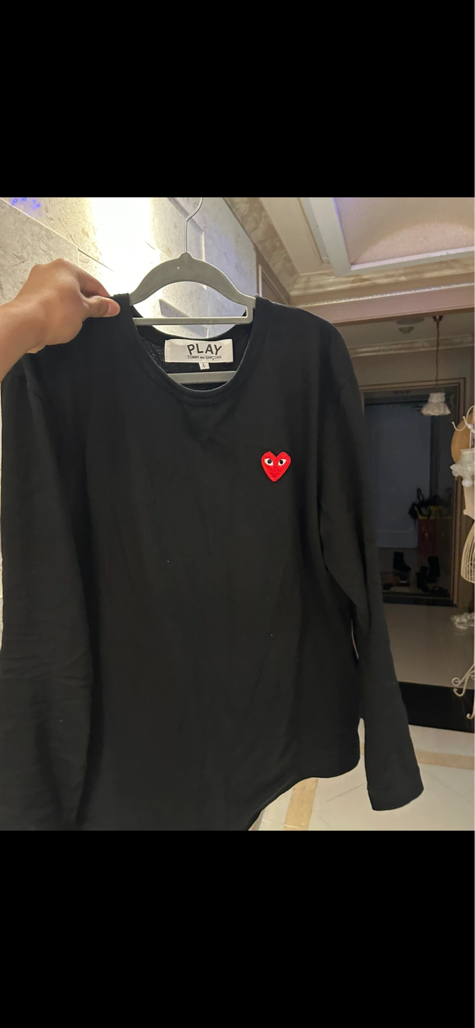 꼼데가르송 롱슬리브 L