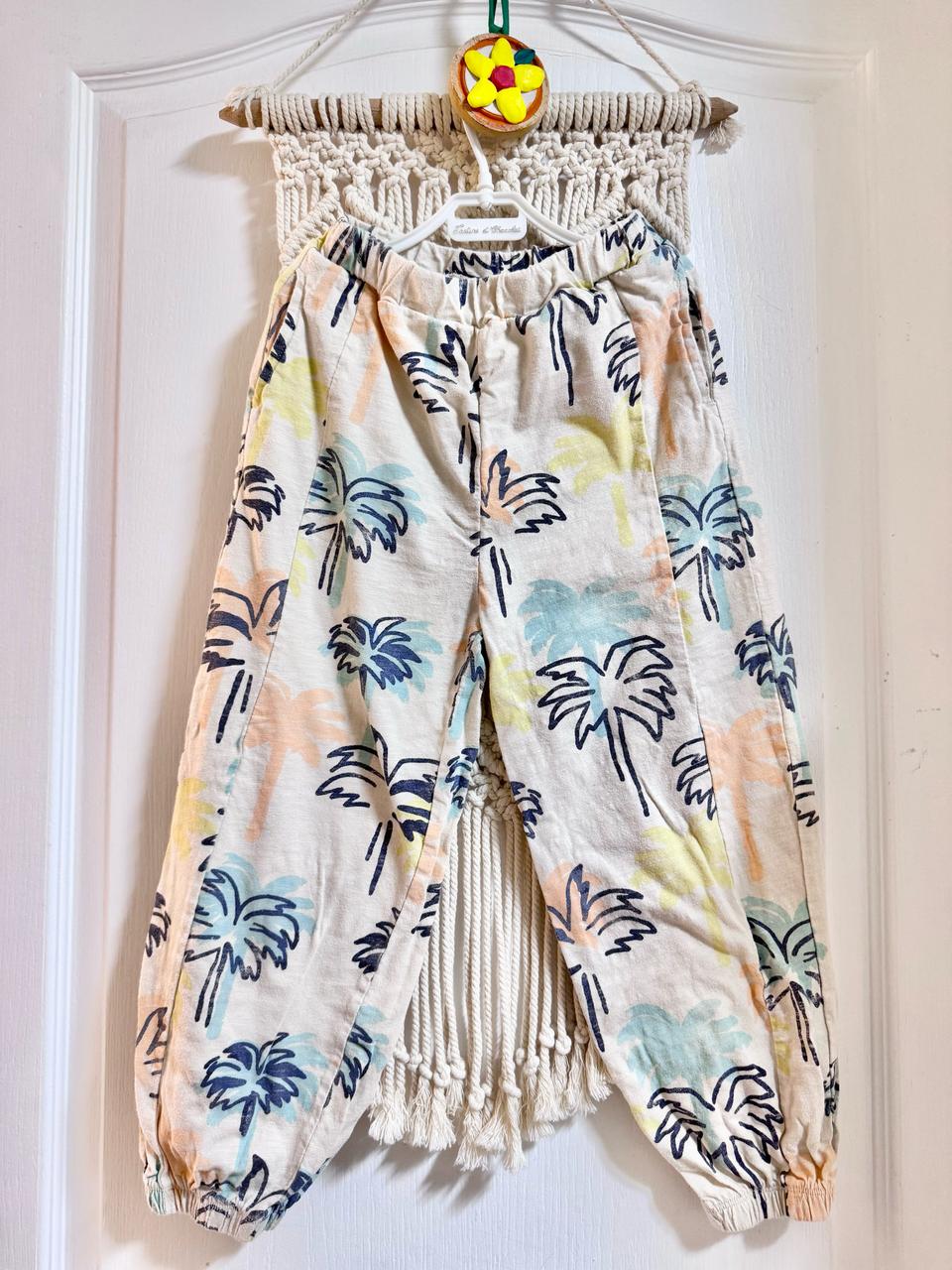 쁘띠뮤 키즈 아동 주니어 야자수 조거 팬츠 130