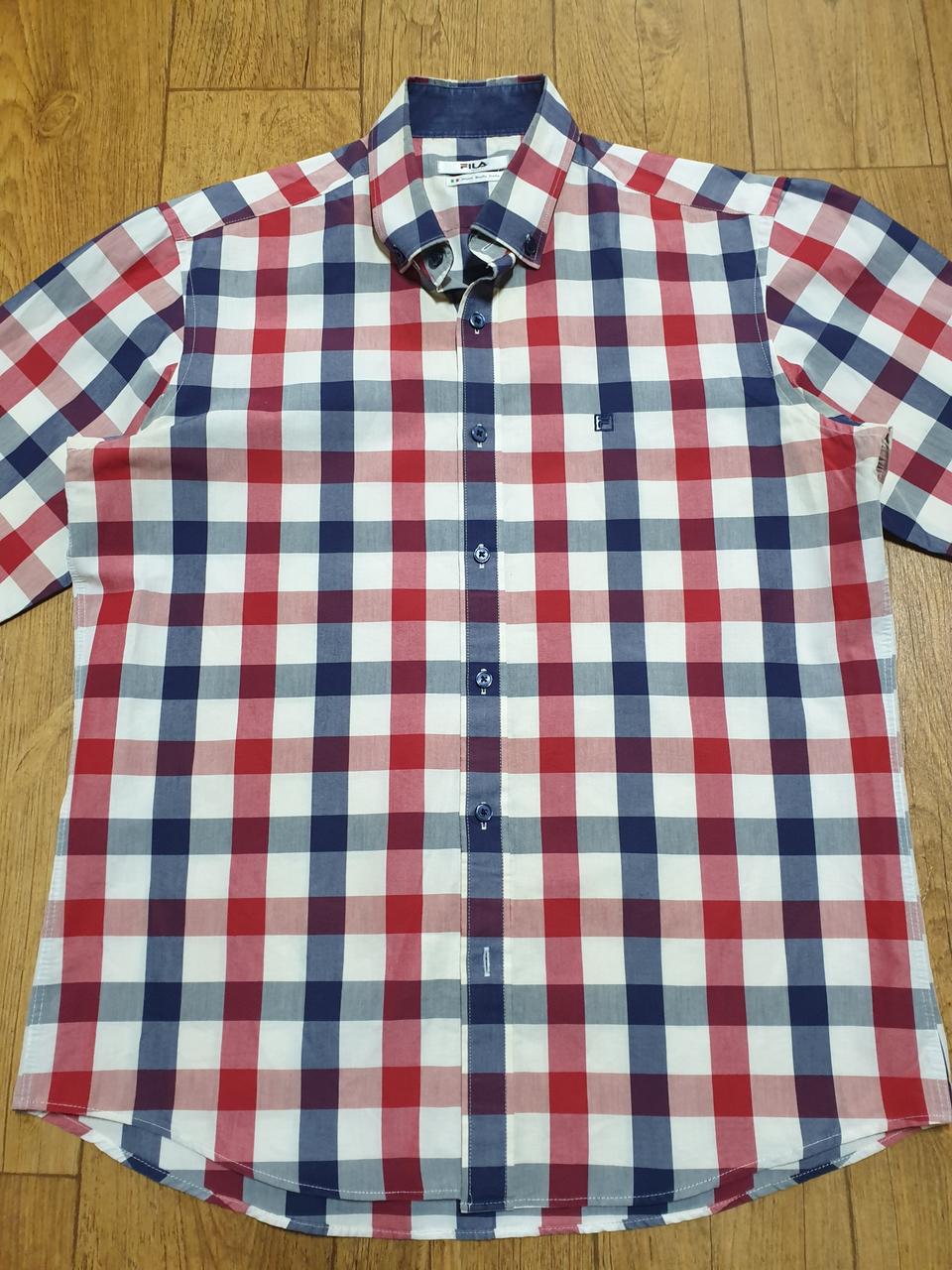 1123 휠라 긴팔 남방셔츠 100 사이즈입니다