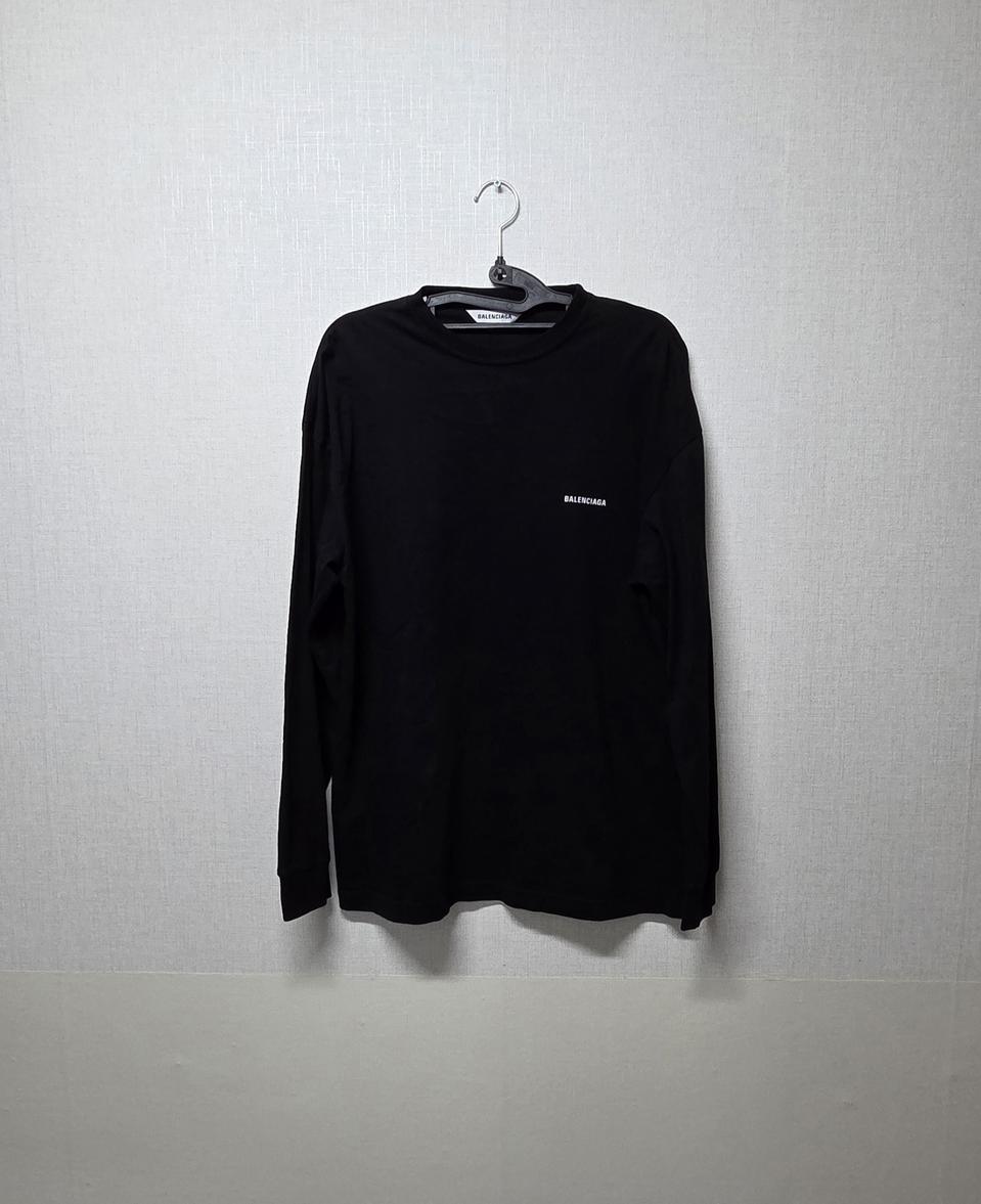 발렌시아가 프린팅 로고 롱슬리브 M 새상품급