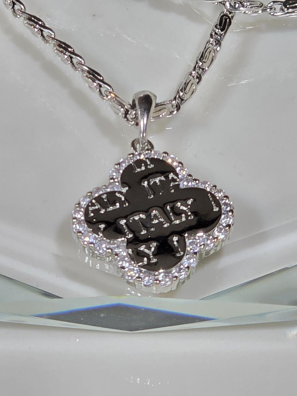 큐빅셋팅 팬던트 목걸이