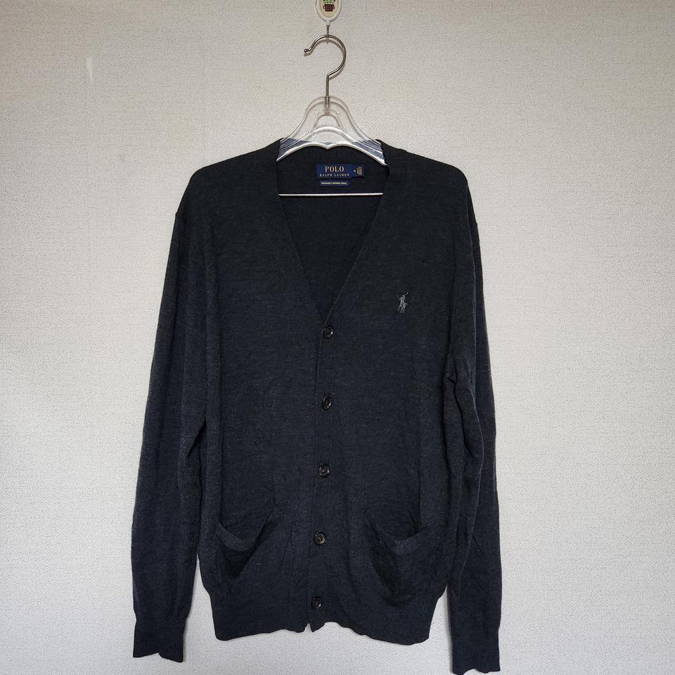 폴로랄프로렌 브이넥 울 가디건 남M
