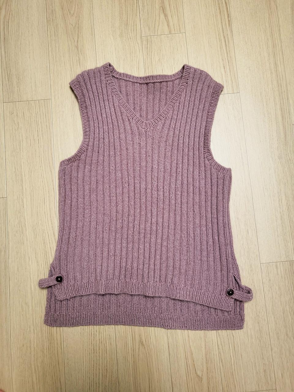 연말할인>새상품] 핸드메이드 니트조끼 (뜨개) free사이즈