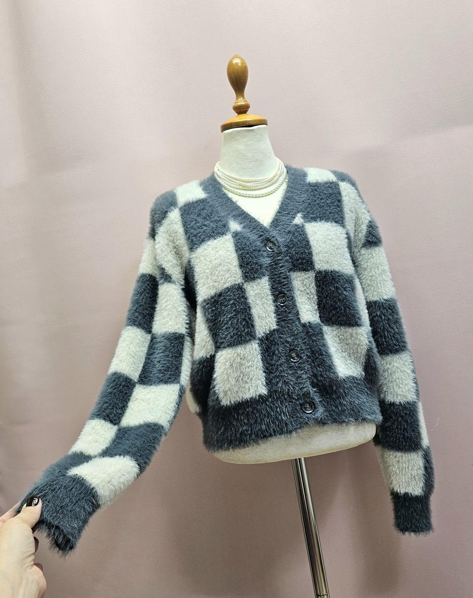 보들 그레이 퍼 가디건