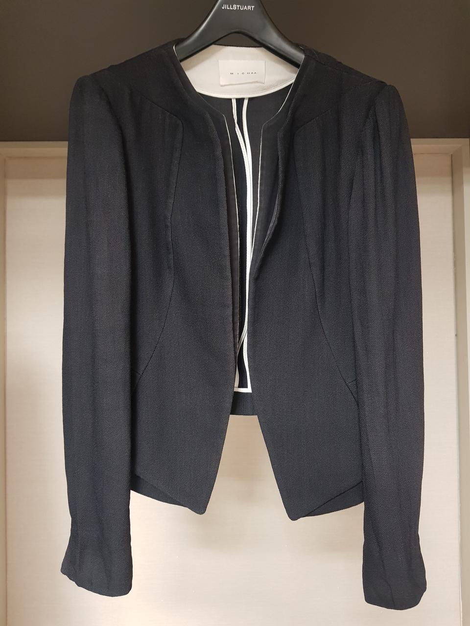 미샤 실크배색 린넨자켓(택포)