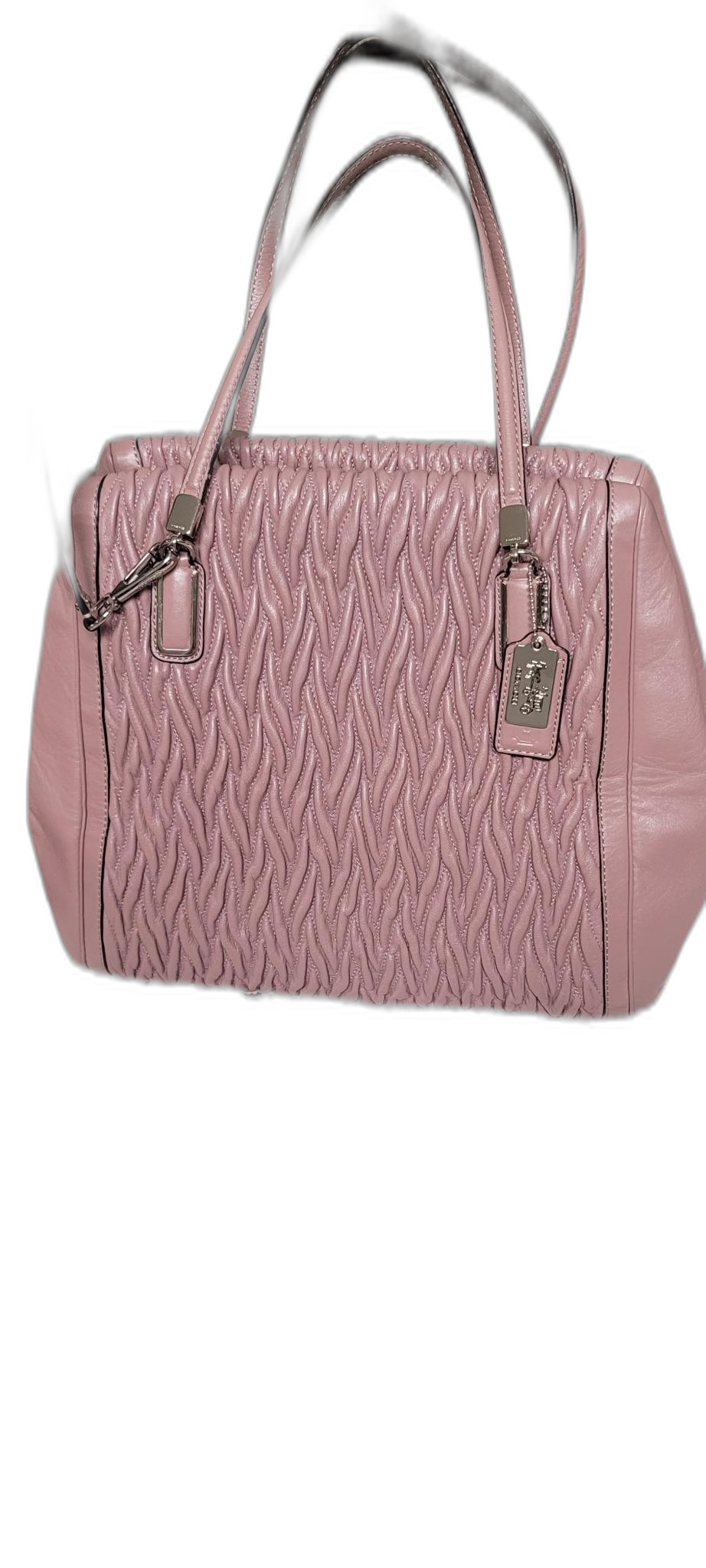 코치 톤다운 인디 핑크색 대형 가방