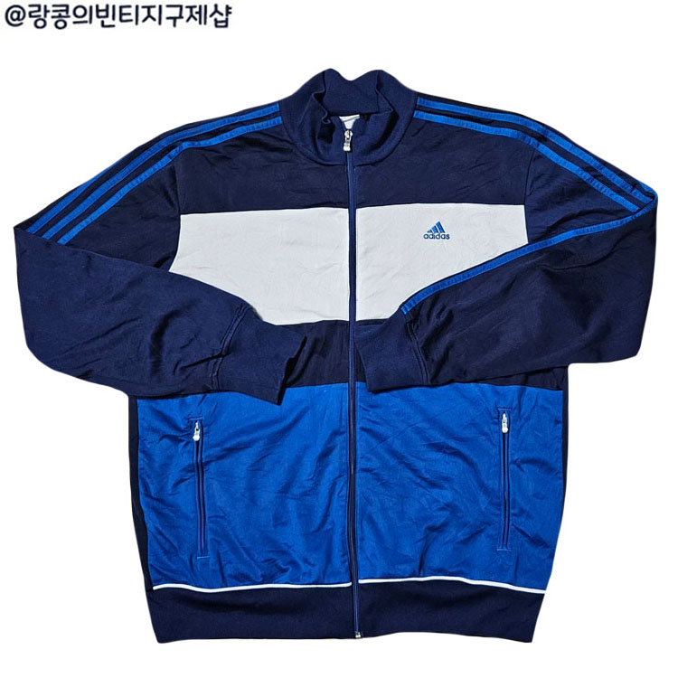 아디다스 빈티지 스트릿 삼선 져지 자켓