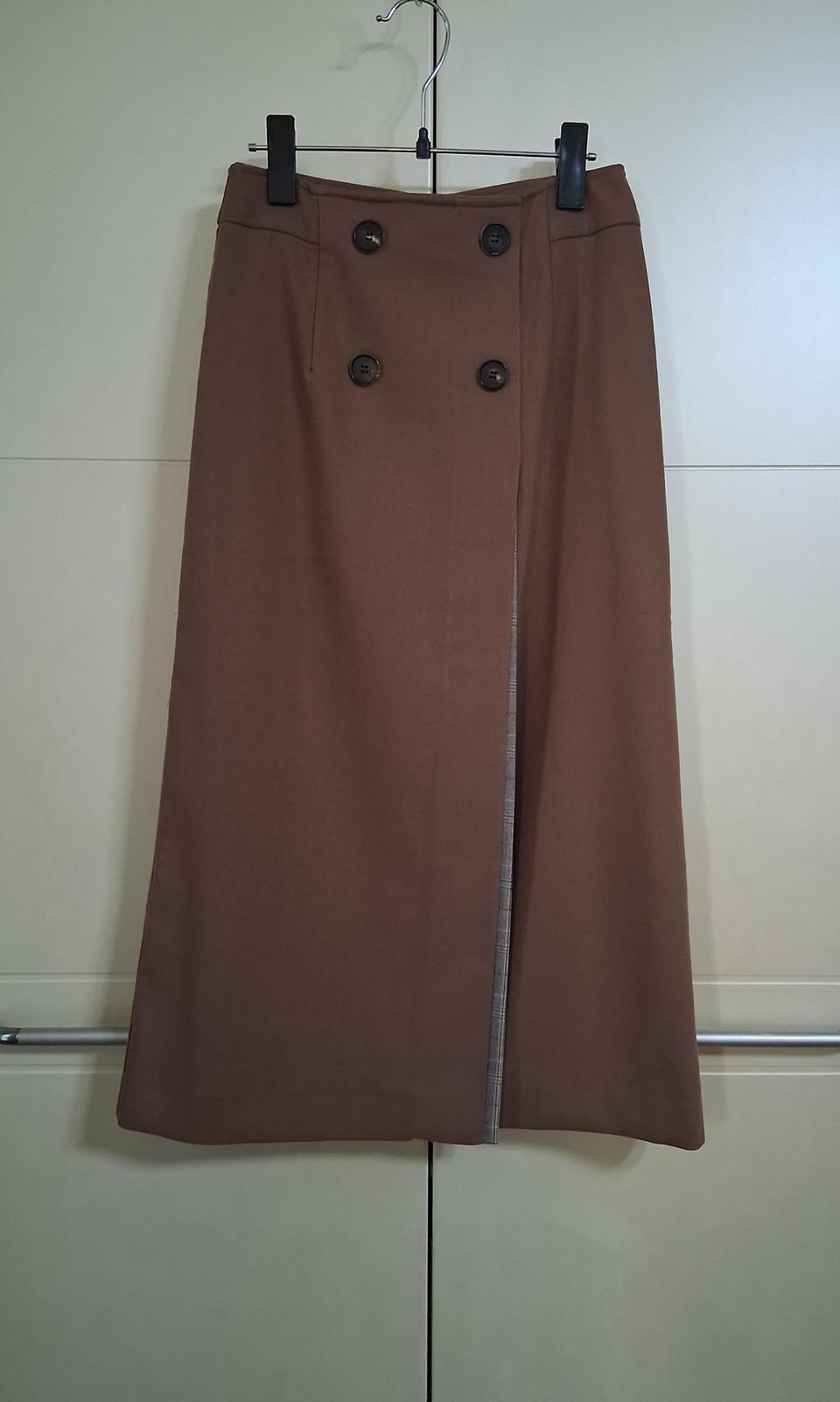 FW 브라운 롱 스커트 S사이즈