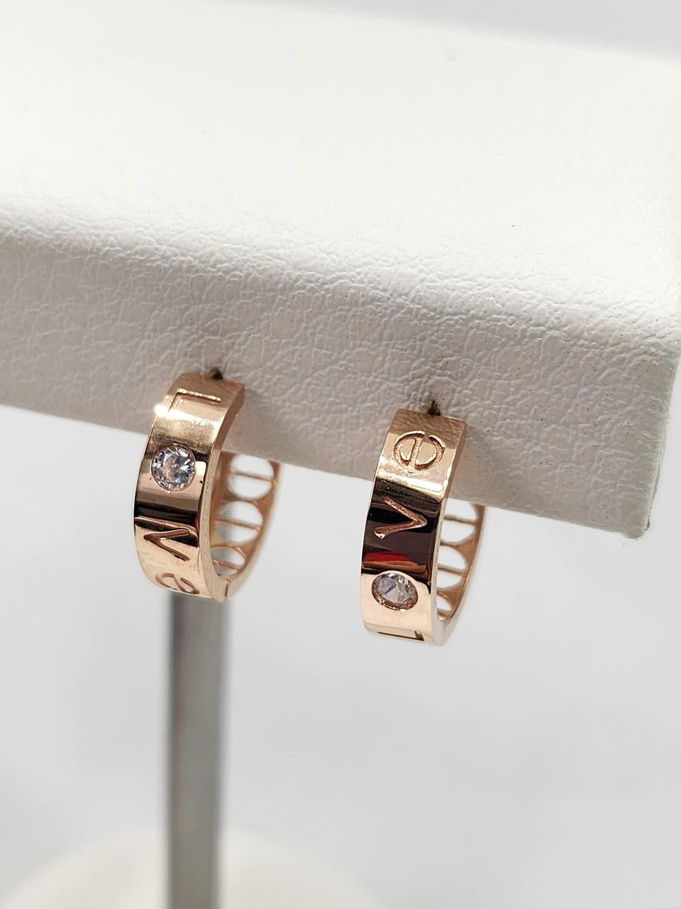 14k Love 원터치 귀걸이