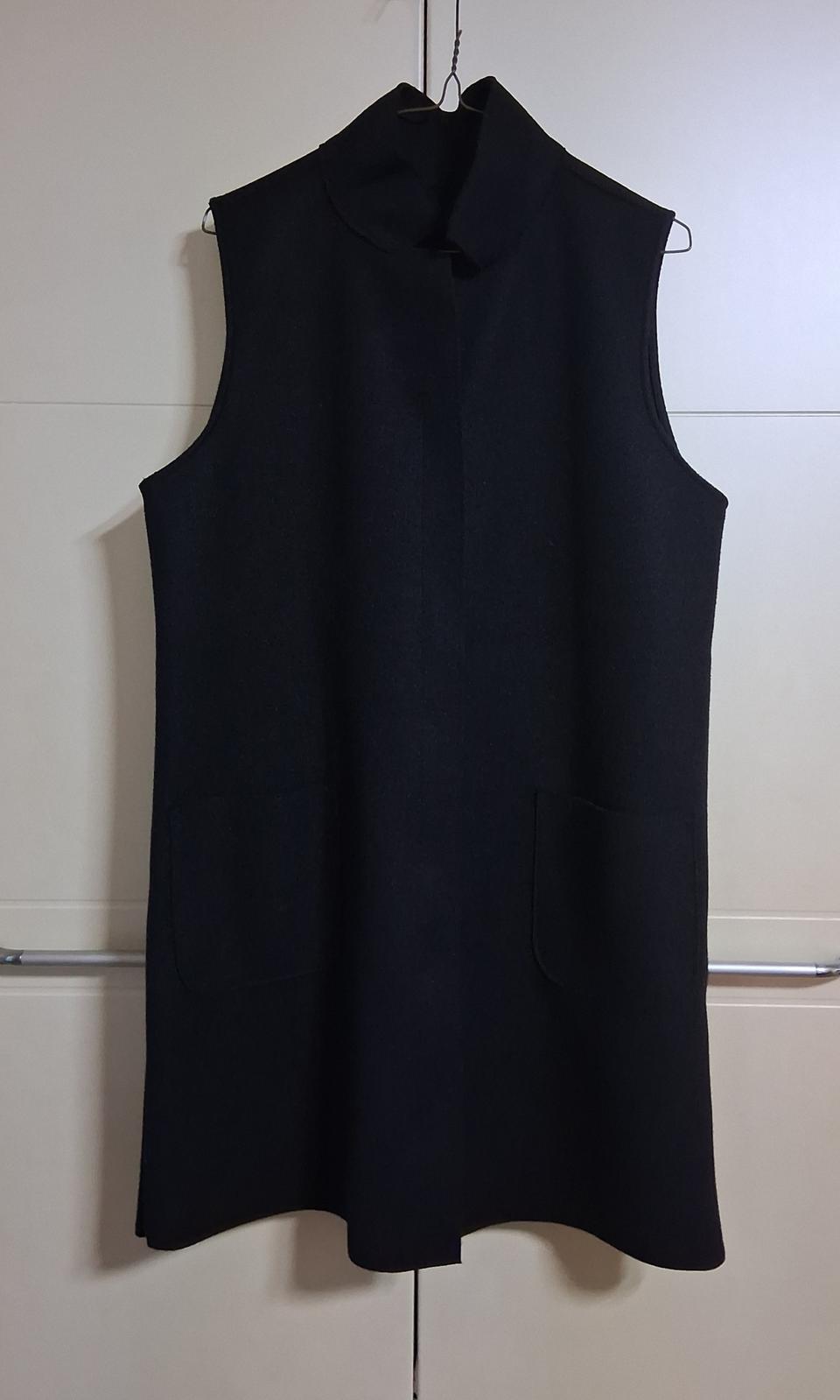 여성 블랙 롱 베스트 FW