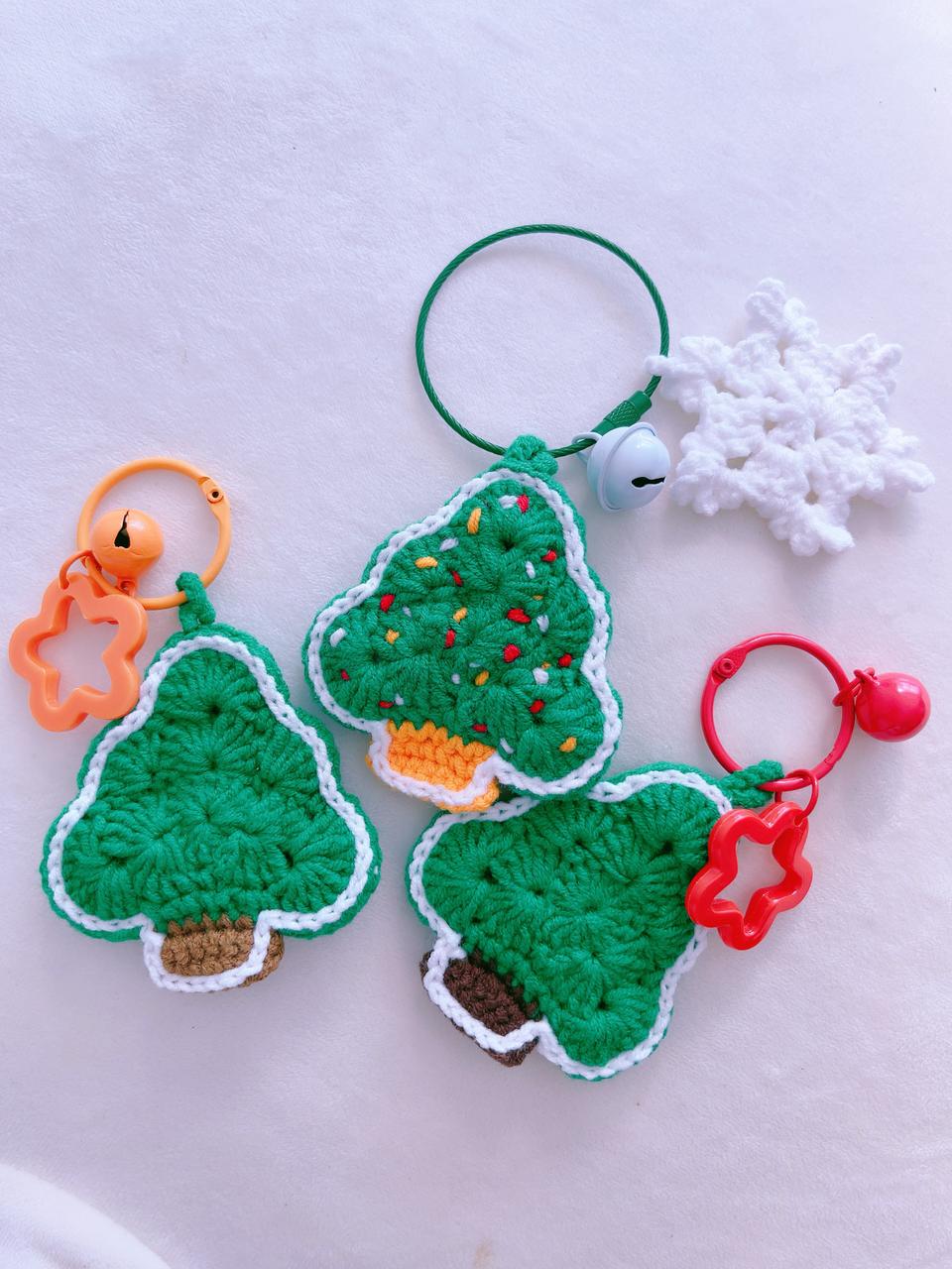 핸드메이드 크리스마스트리 키링 선물 가방고리